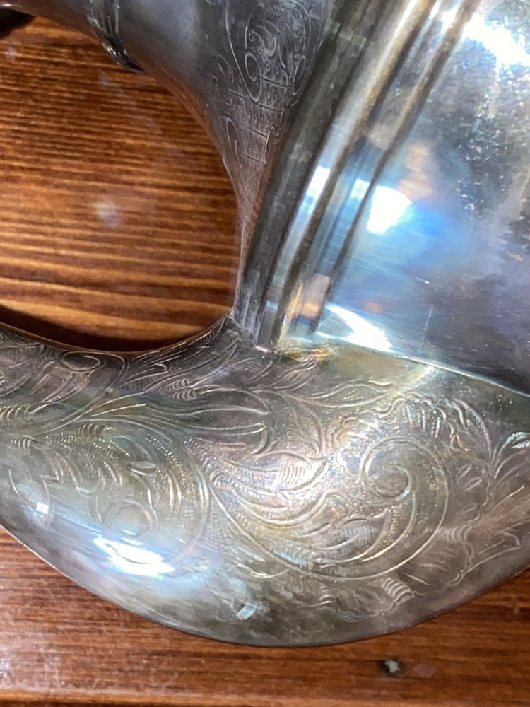 Silver plated Tea Pot With Wooden Handle /England