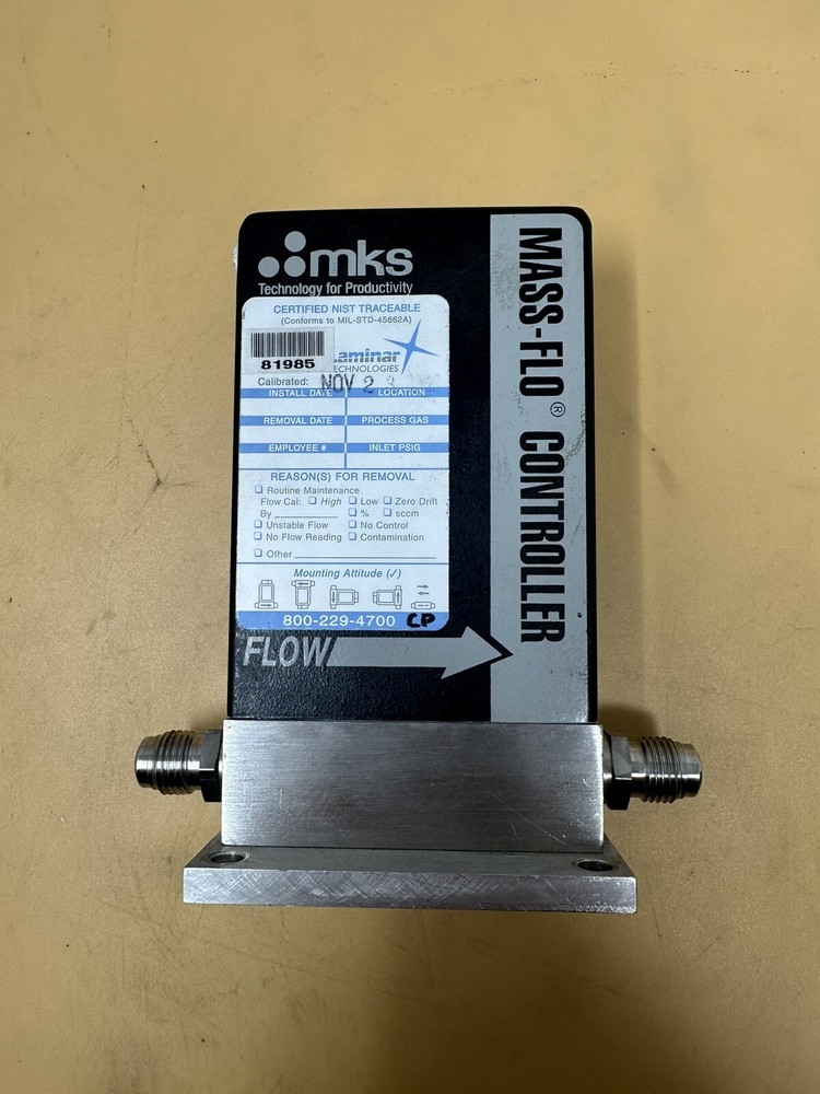 MKS Mass-FLO Controller Model 1179A13CR1BV (Range: 1000 SCCM)
