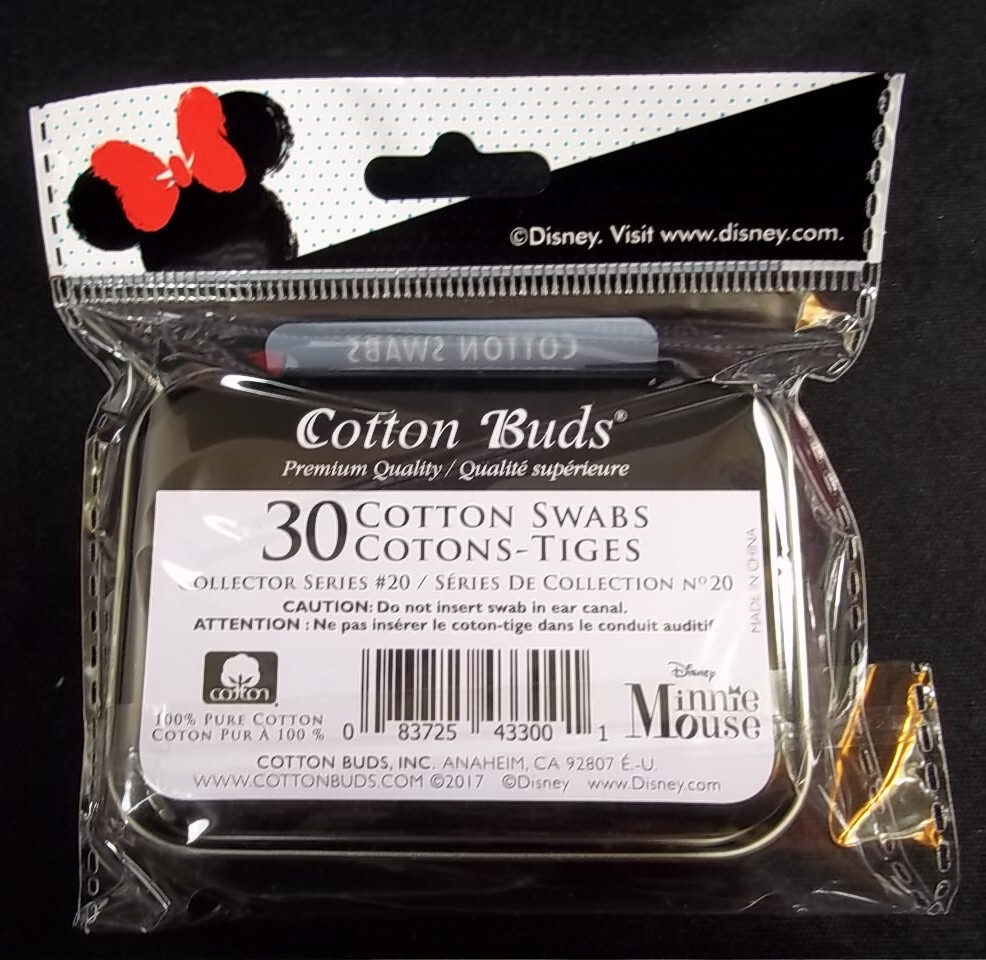 MInnie Mouse Butterfly collectible 3D tin 30 cotton swabs new & sealed #20