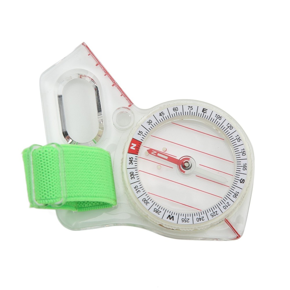 Orienteering Compass Clear Scale ABS Multifunction Thumb Compass With Luminous