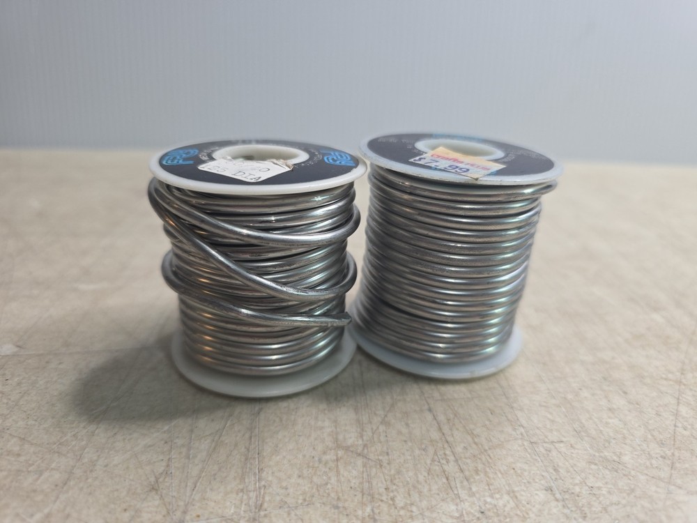 2-60/40 .125" Dia FRY Solid Solder Wire, 1-lb. Spools ish