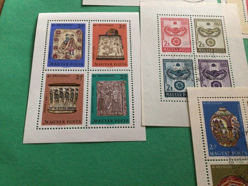 Hungary 6 stamp sheets A20249