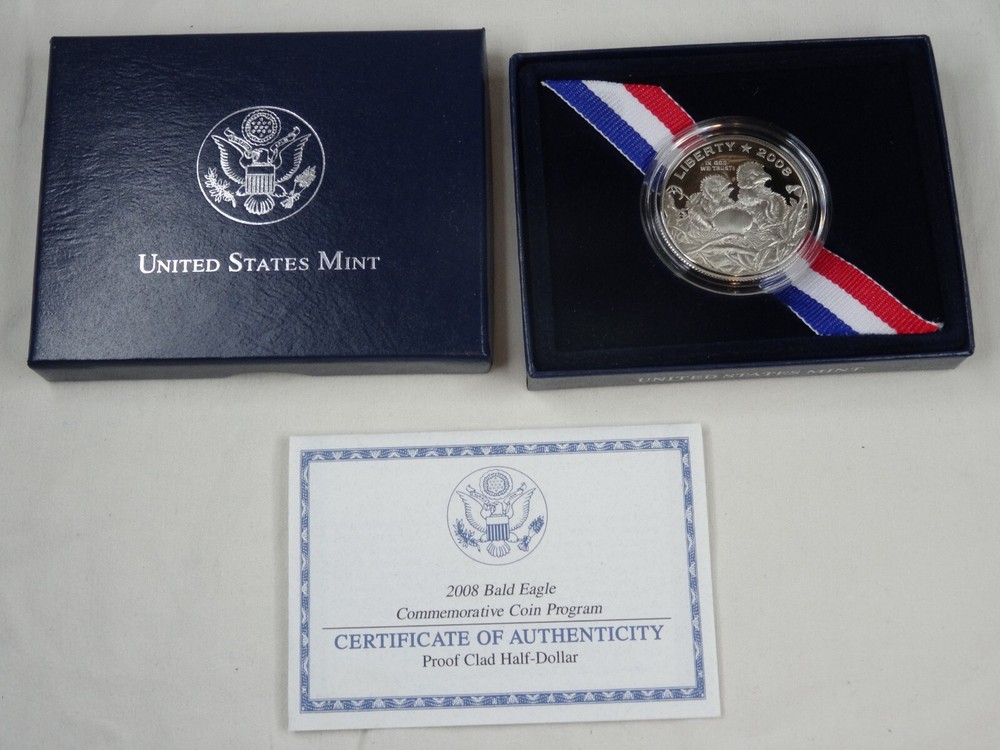 2008-S Bald Eagle Commemorative Half Dollar Proof US Mint 50C
