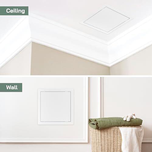 10x10 Access Panel - Easy Doors ABS Plastic for Drywall Wall and Ceiling Elec...