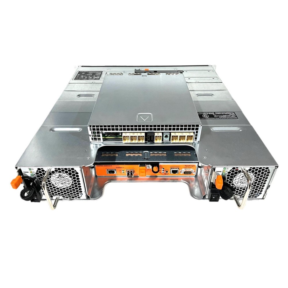 EqualLogic PS6100 24 Bay SFF Disk Array NAS SAN 2 Type 14 10G Orange Controllers