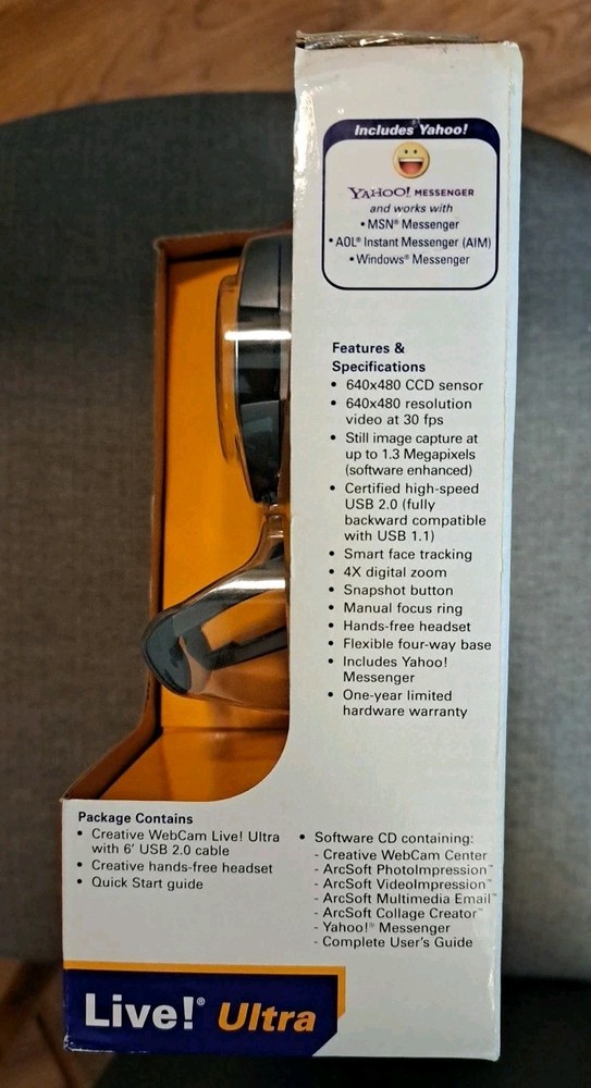 CREATIVE Live! Ultra Wide Angle Web Cam W/ Headset