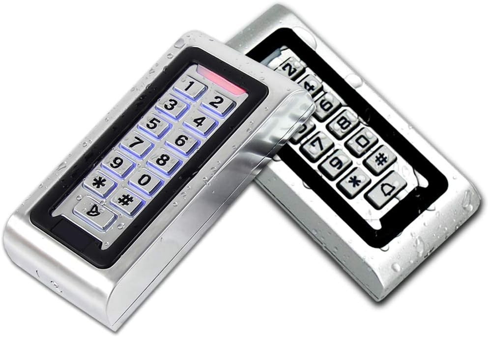 User-Friendly Weatherproof Access Control Keypad - 2000 Users & Bright Backlight