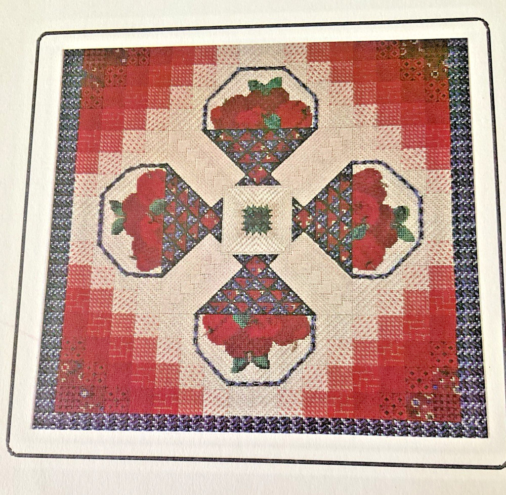 Genny Morrow Needlepoint Chart Baskets n Shadows 1992 Designed for 18 Count