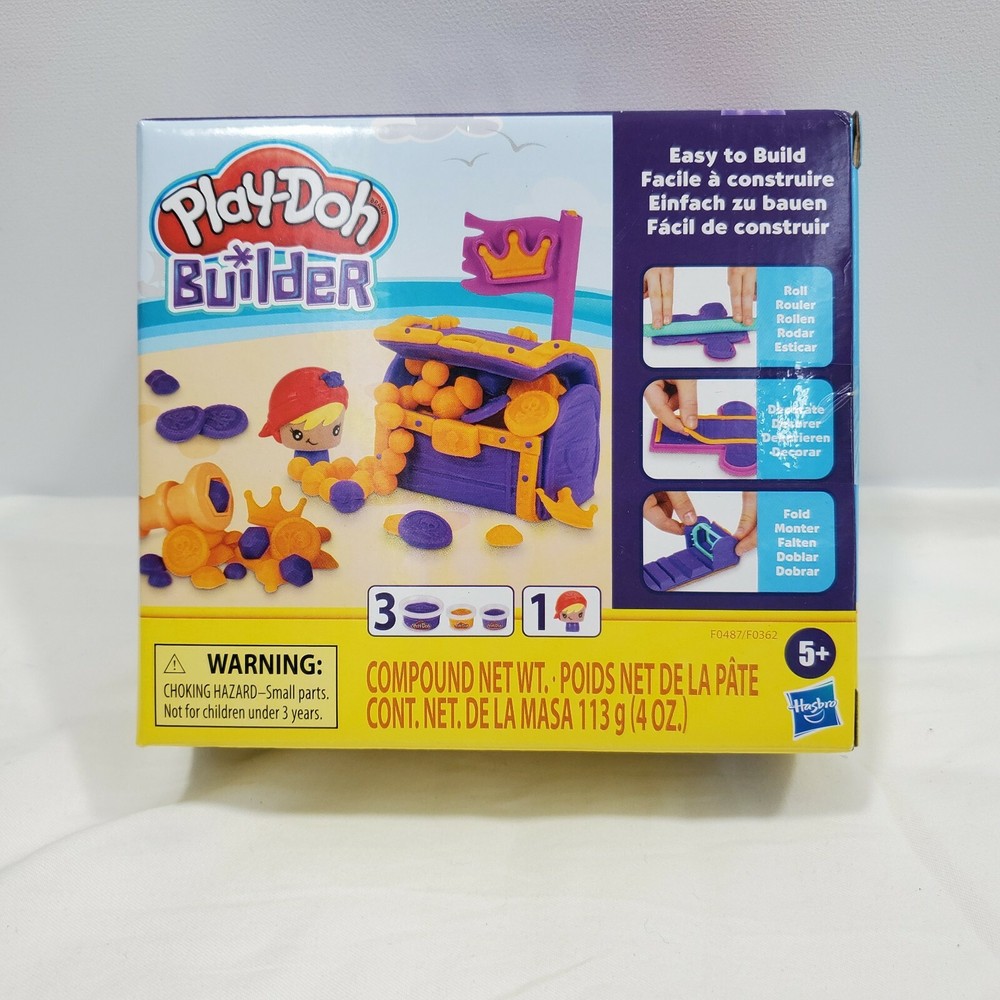 Play Doh Builder Treasure Chest Kit New 5+