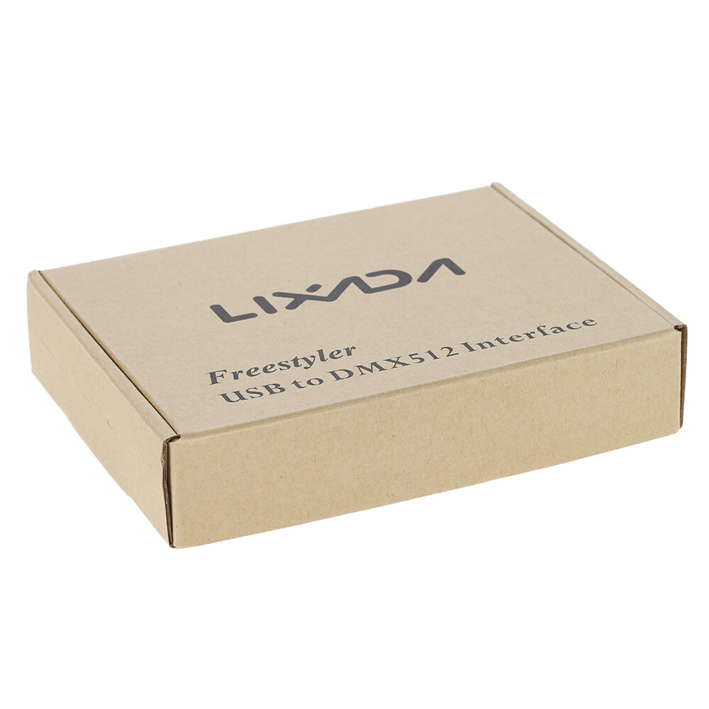 Lixada USB Interface Adapter DMX512 Computer PC Stage Lighting Controller T1R2