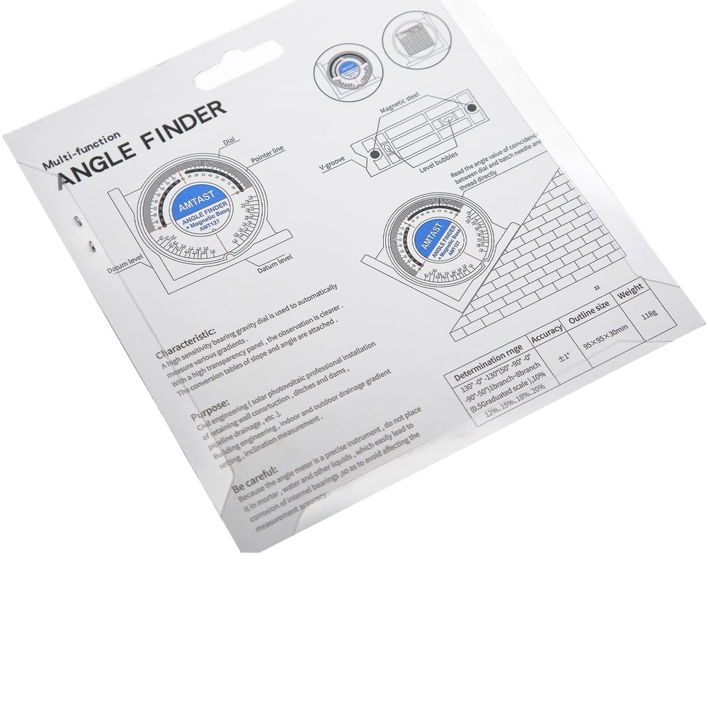Angle Finder Angle Locator Angle Meter Protractor Mini Inclinometer Dual Level T