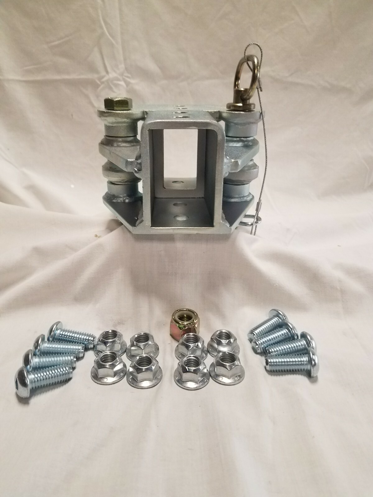 TTROY fold away hinge kit( fits 2x3 trailer beam) Zinc Plated