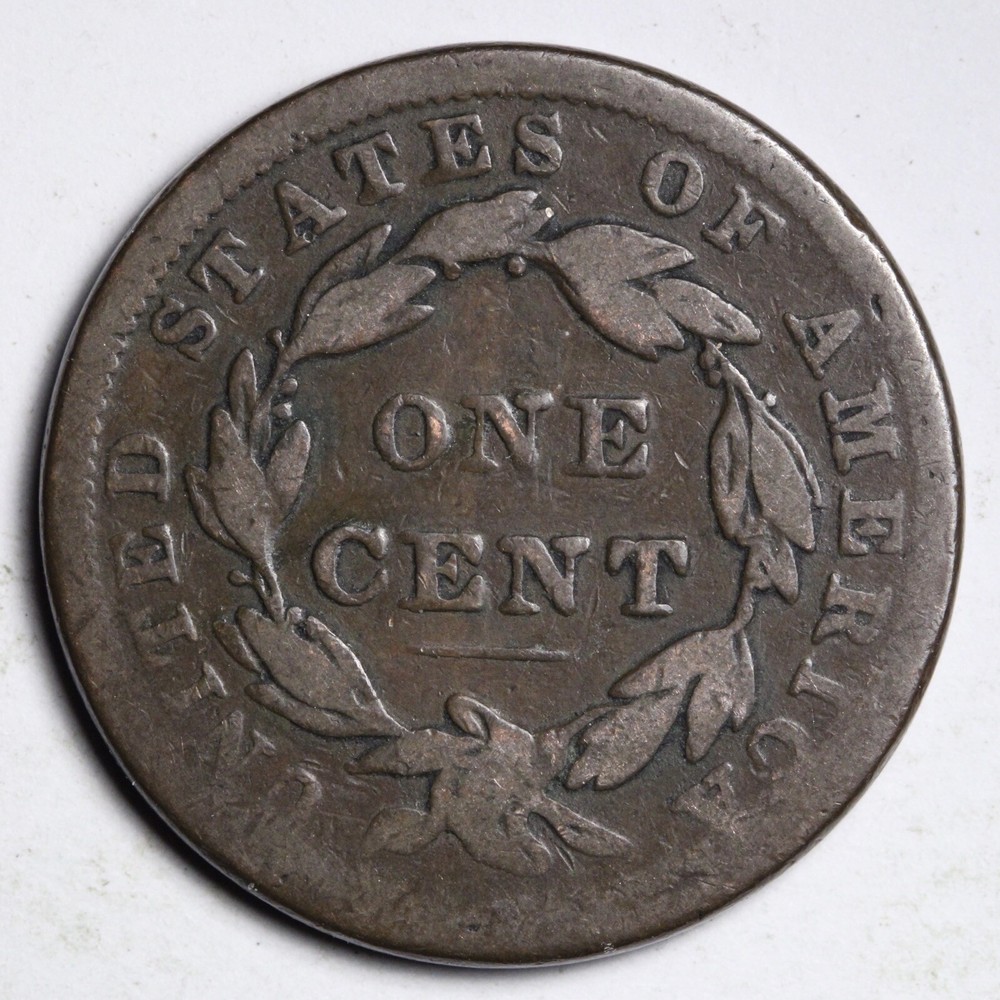 1838 Coronet Head Large Cent CHOICE FINE/VF E225 DCH