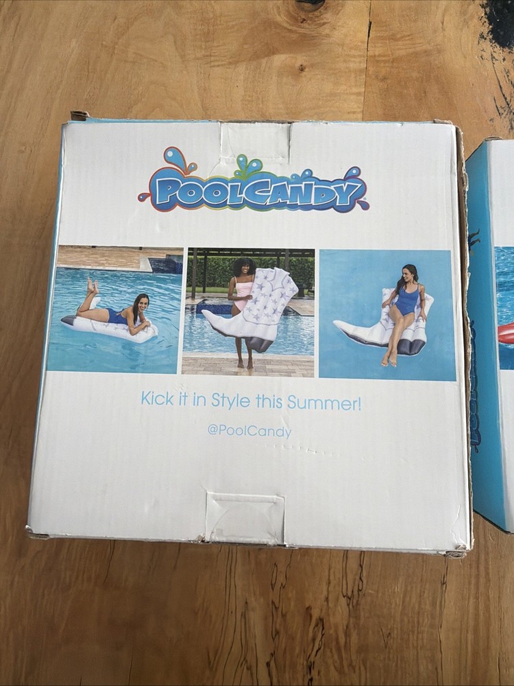 PoolCandy Cowgirl Boot Inflatable Pool Float 54" & Rocket Pop Float 71” Set