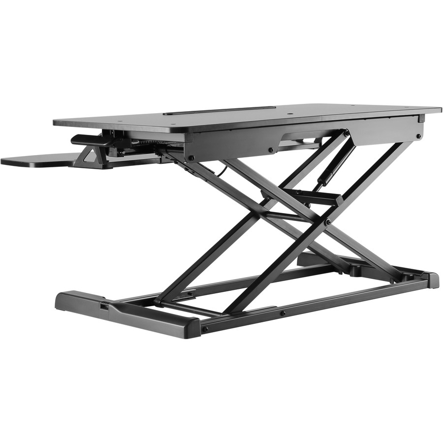Amer EZRiser30 Height Adjustable Sit/Stand Desk Computer Riser Black
