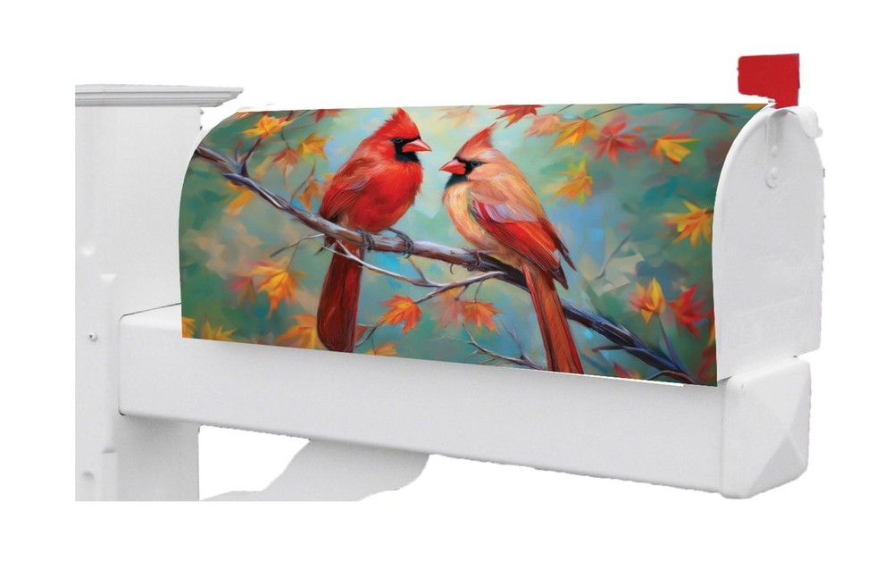 Cardinal Couple Mailbox Cover