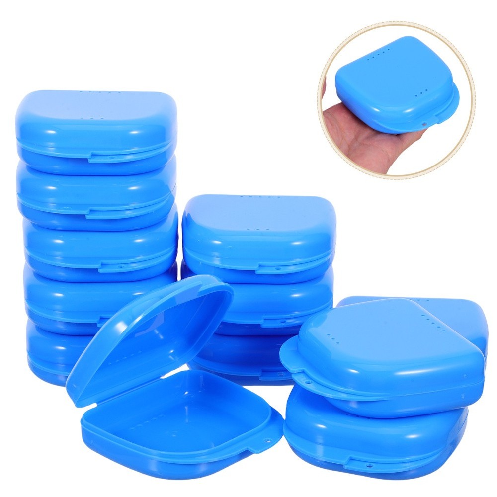 12 Pcs Teeth Cleaning Accessory Braces Storage Container Denture Holders for