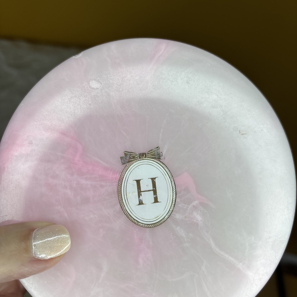 Chantilly Perfumed Bath Powder Pink Container Houbigant EMPTY Plastic