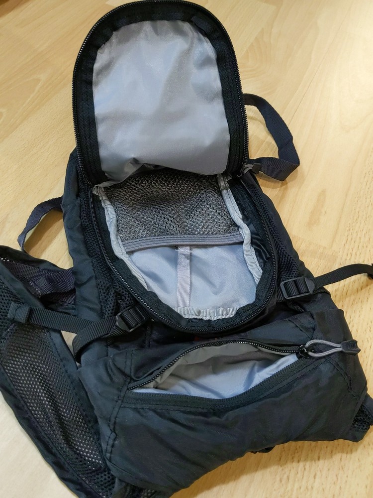 CamelBak Hydration Pack Backpack Mini Mule 1.5L Black Red Flames- No Bladder