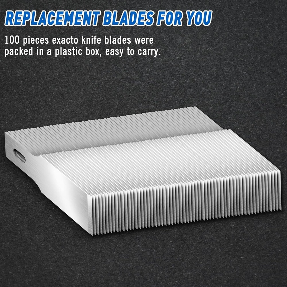 Replacement For X-Acto No. 18 Heavyweight Chisel Blades (100 Pack)