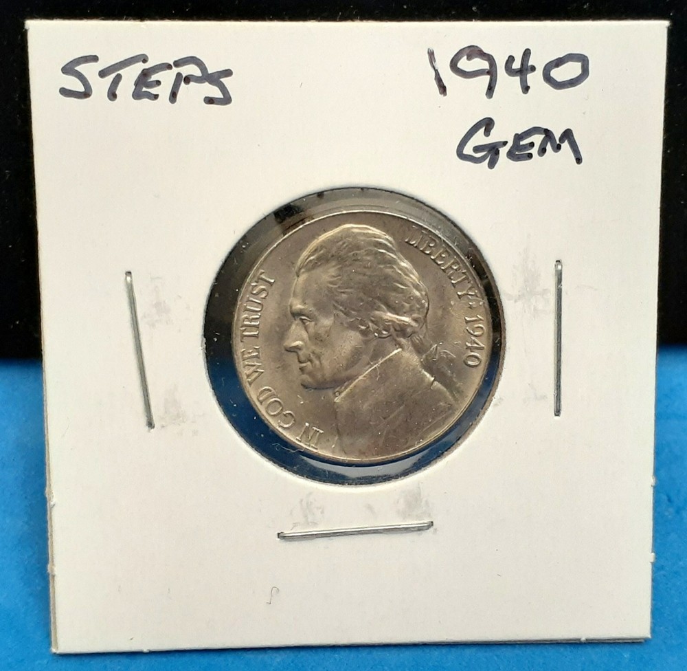 1940 JEFFERSON NICKEL - GEM - STEPS    - MD44