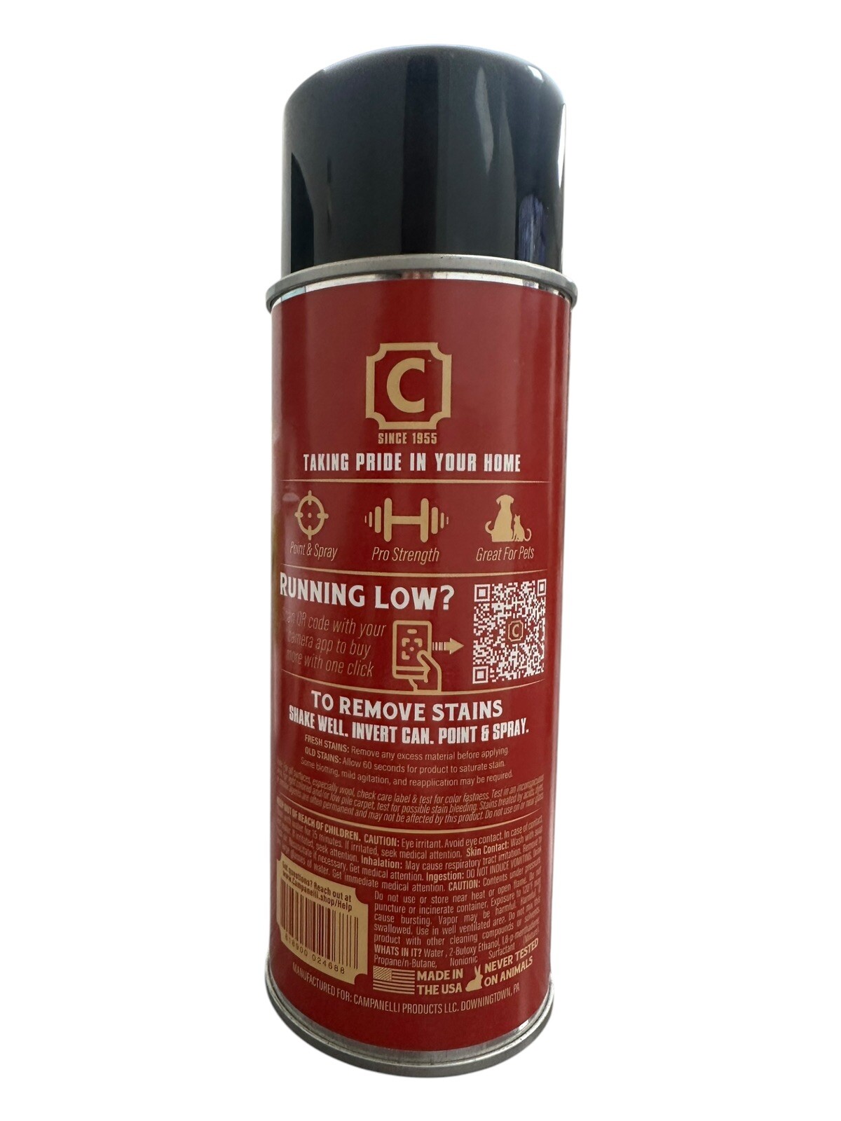 3 X Campanelli Pro Series Carpet and Upholstery Stain Remover. 15oz NEW!