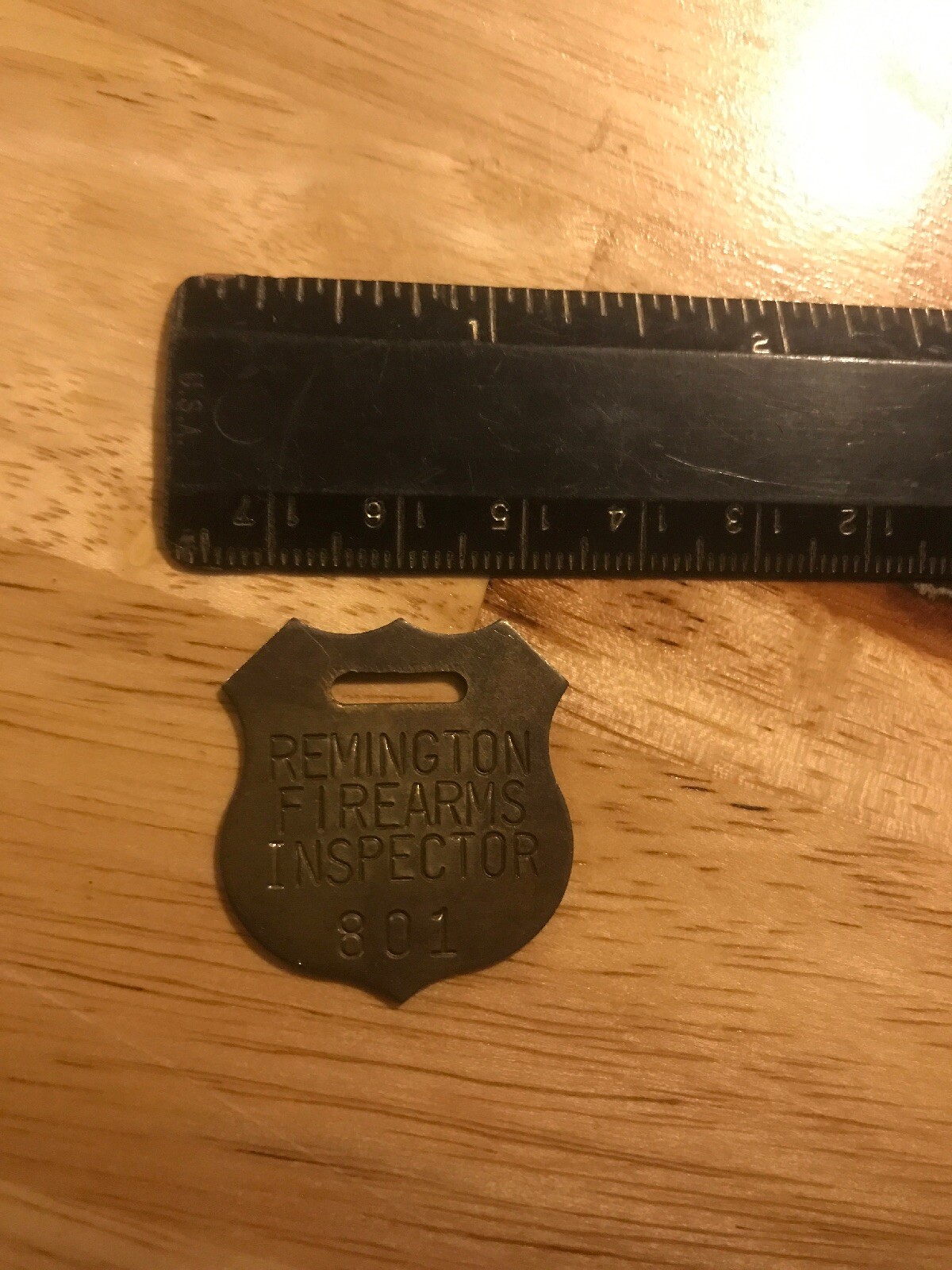 Remington Winchester Firearm Gunsmith Inspector Tag Set Collector METAL BLEMISH