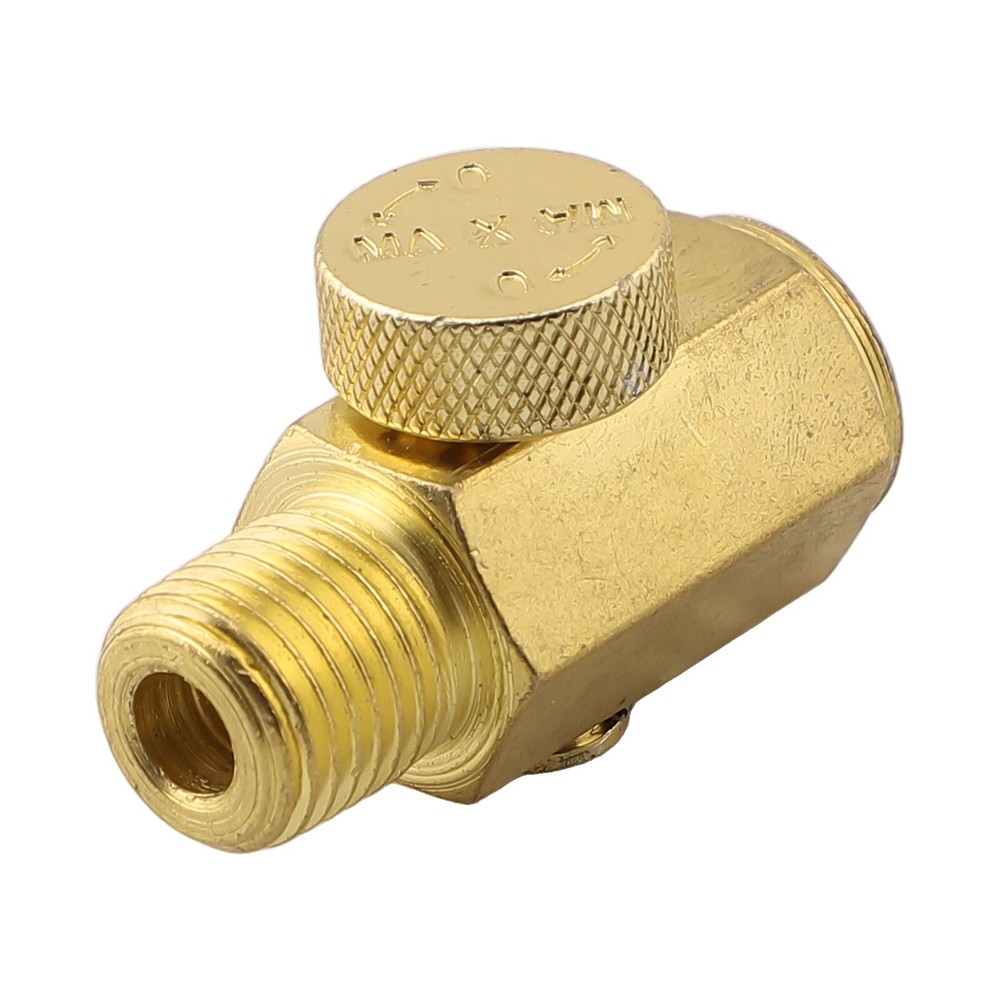 1pc Solid Brass Inline Regulator Adjustable Air Pressure Valve 14 inch NPT
