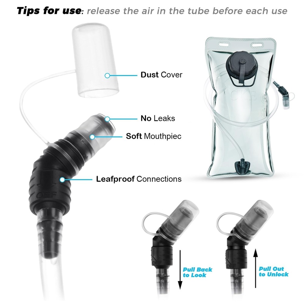 Hydration Backpack Hydration Pack Water Backpack with 2L(70-Ounce) Hydration ...