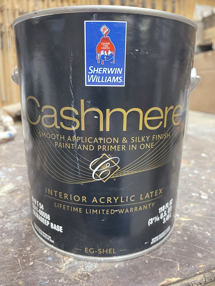 1 Gallon Sherwin Williams Cashmere Interior Egg-Shell / 6524 Commodore Blue