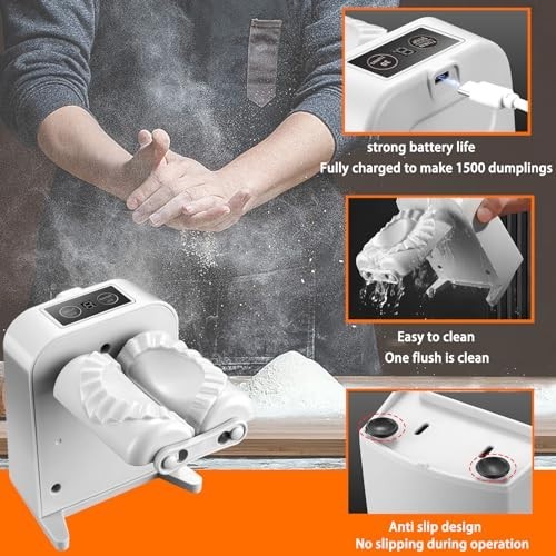 Automatic Electric Dumpling Maker Machine, Removable Empanada Press & Tools, Qui