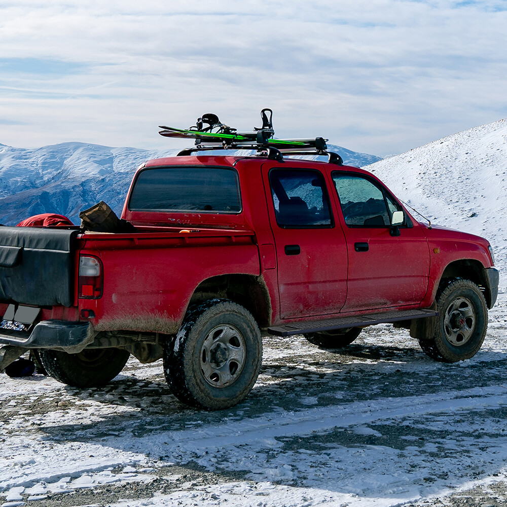 Black Running Boards for 2019-2026 Dodge Ram 1500 Crew Cab 6" Nerf Bar Side Step