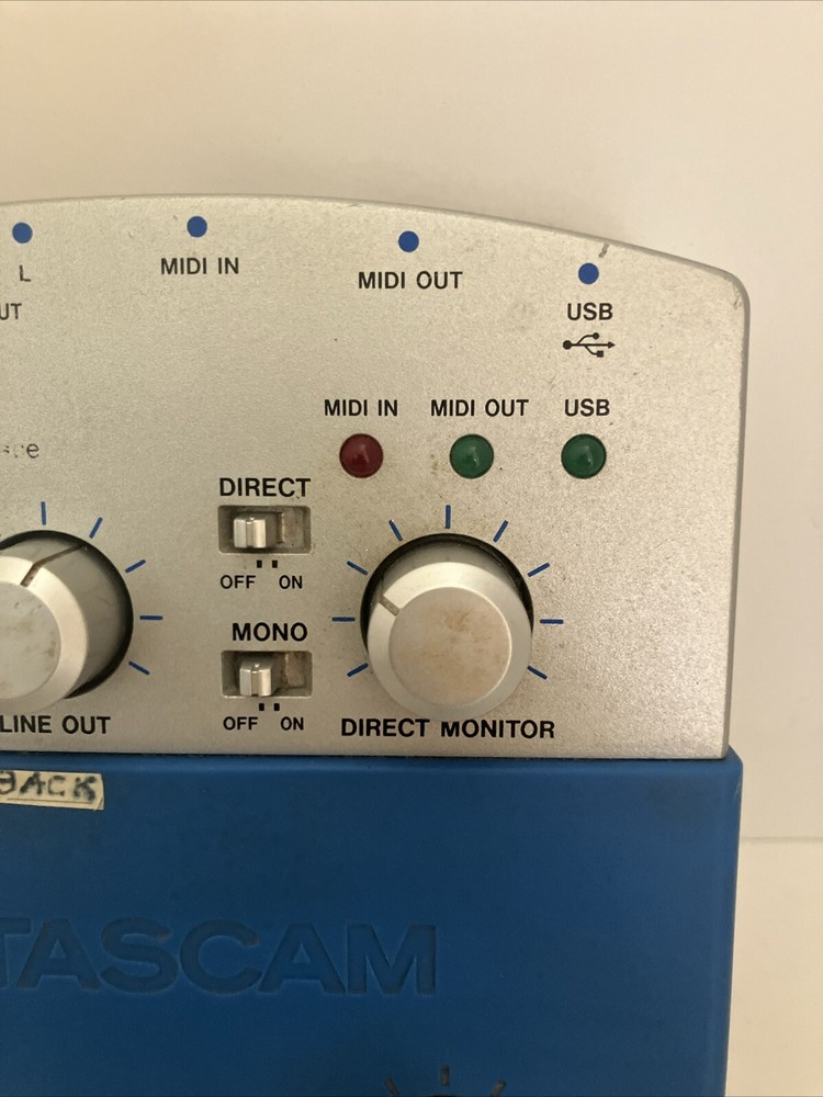USED Tascam Frontier US-122 2-channel USB Audio MIDI Interface UNTESTED READ