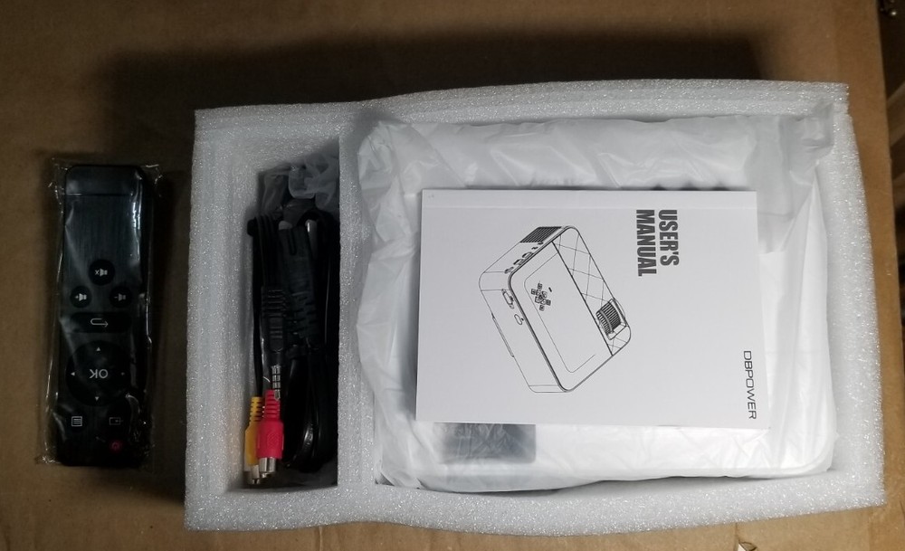 DBPOWER LED Light Source Smart Mini Projector Model T2 SKU: PJ0711 FULLY WORKING