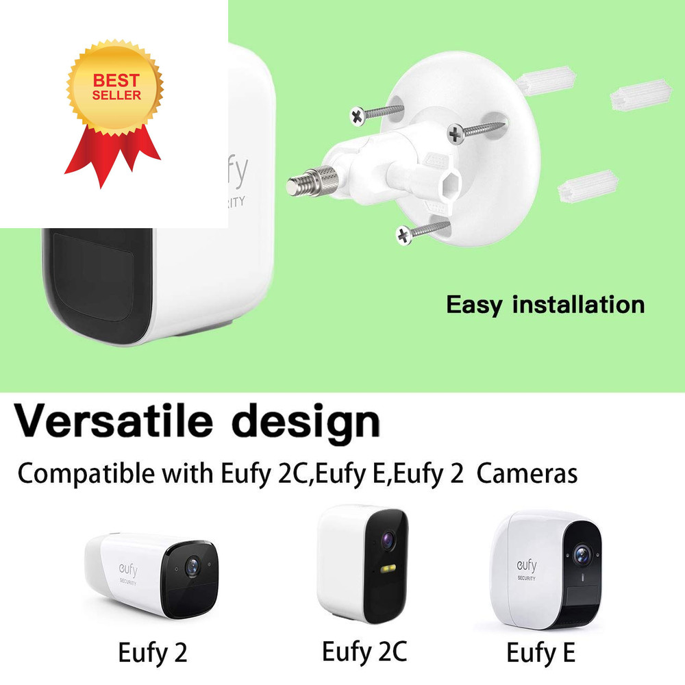 VOMENC Adjustment Wall Mount Holder Compatible with Eufycam 2PACK, WHITE