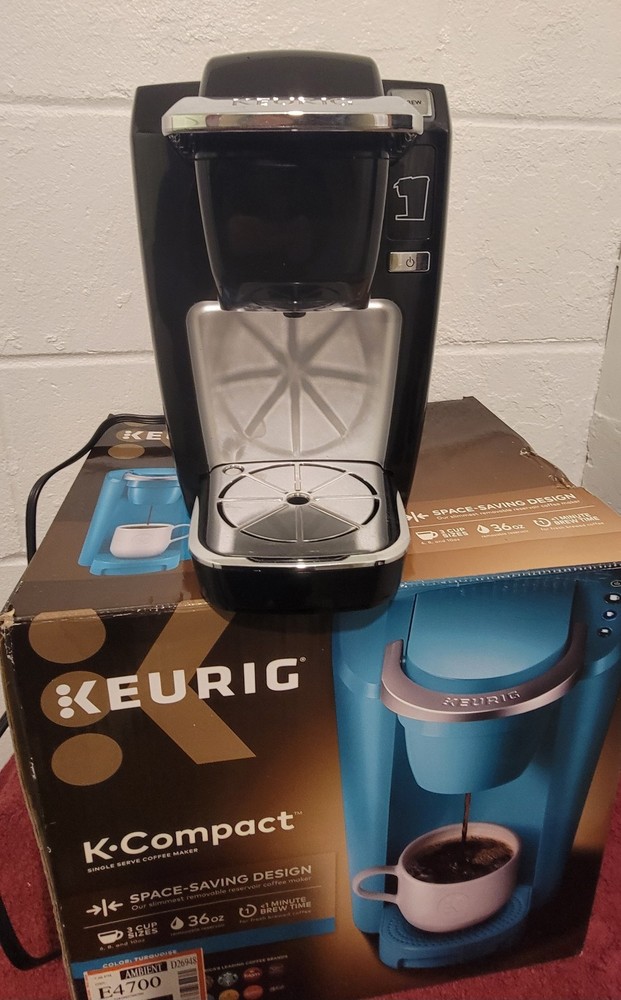 Keurig K Compact Coffee Maker Brewing System Black Tested Fully Functioning