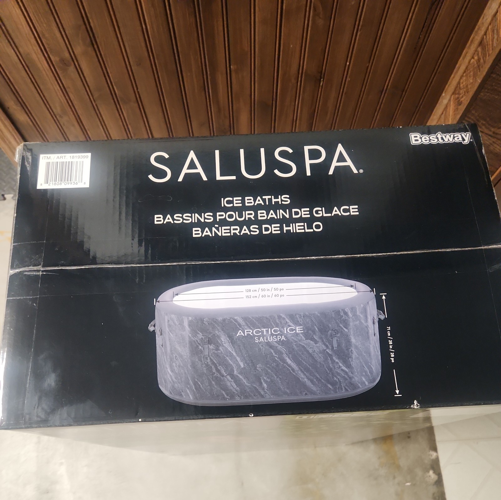 NEW SaluSpa Arctic Ice Saluspa Cold Plunge Ice Bath, 60in. x 36 in. x 28 in.