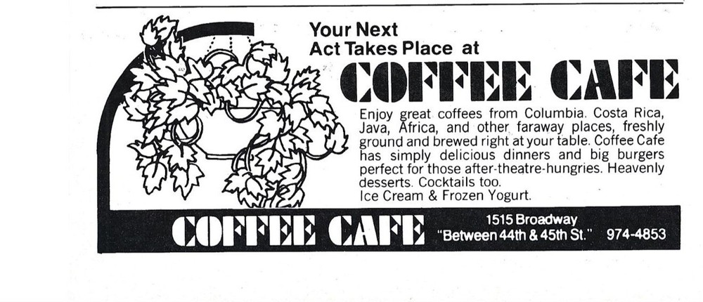 Coffee Cafe Menu Flyer Advertisement Print 1970