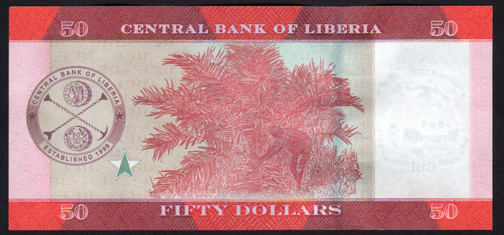 Liberia 50 Dollars 2017, Pick 34b Mint Unc