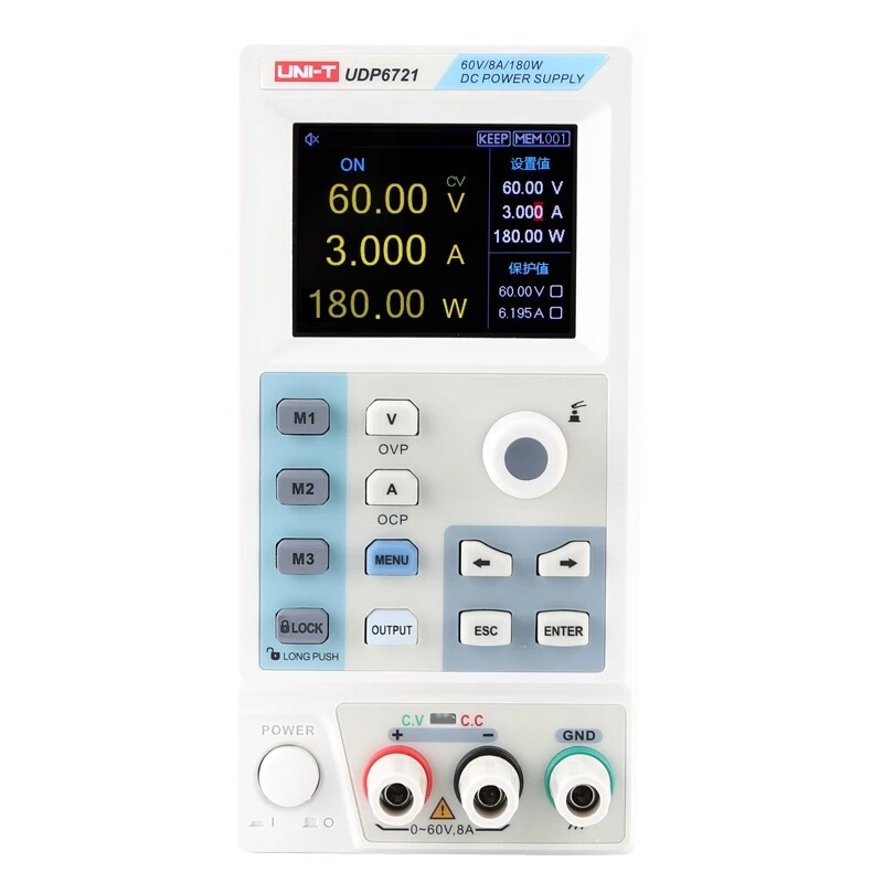 UNI-T Programmable DC Power Supply 60V/5A/8A Power ratio 3.0/SCPI/RS232/Software