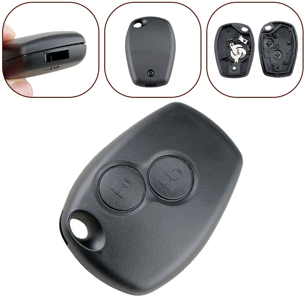 Practical ABS Material Black Key Shell Case for Renault Remote Control Key