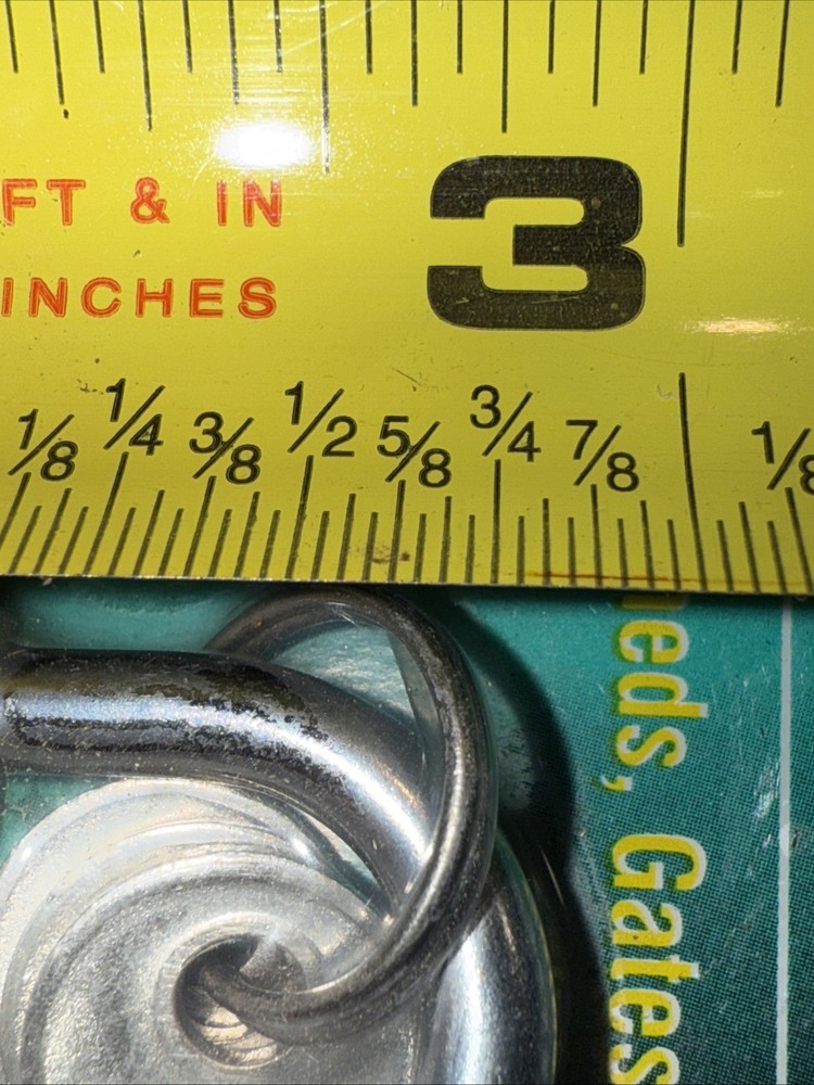 Three (3) For $15. 1 1/4” Padlock Solid Brass Padlock NOS Keyed Different J Lock