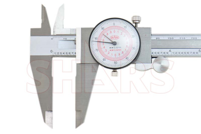 SHARS 12" Dual Reading Inch Metric Stainless Steel Dial Caliper NEW R}