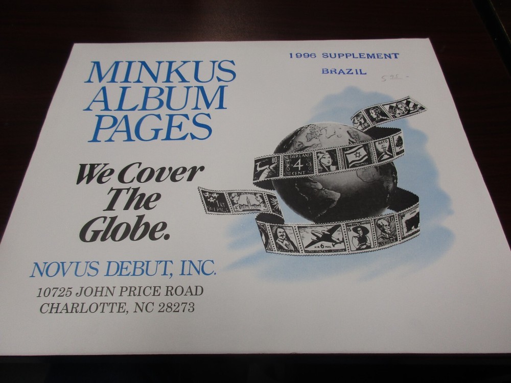 "MINKUS" ALBUM PAGES  1996  SUPPLEMENT BRAZIL   W/FREE SHP.