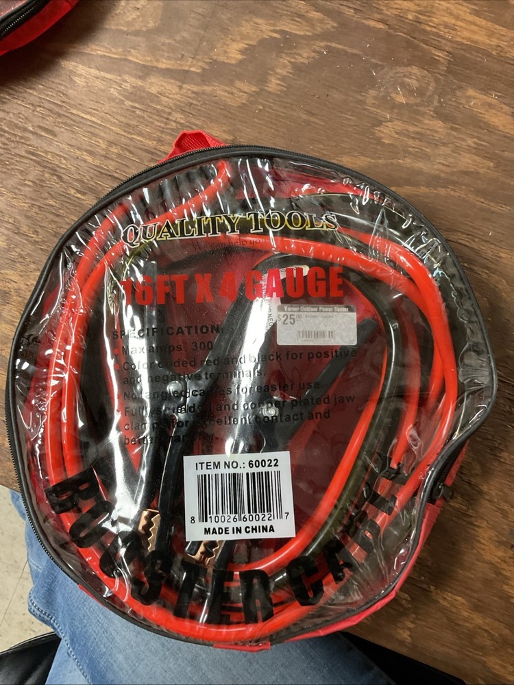 Quality Tools Booster Cables 60022