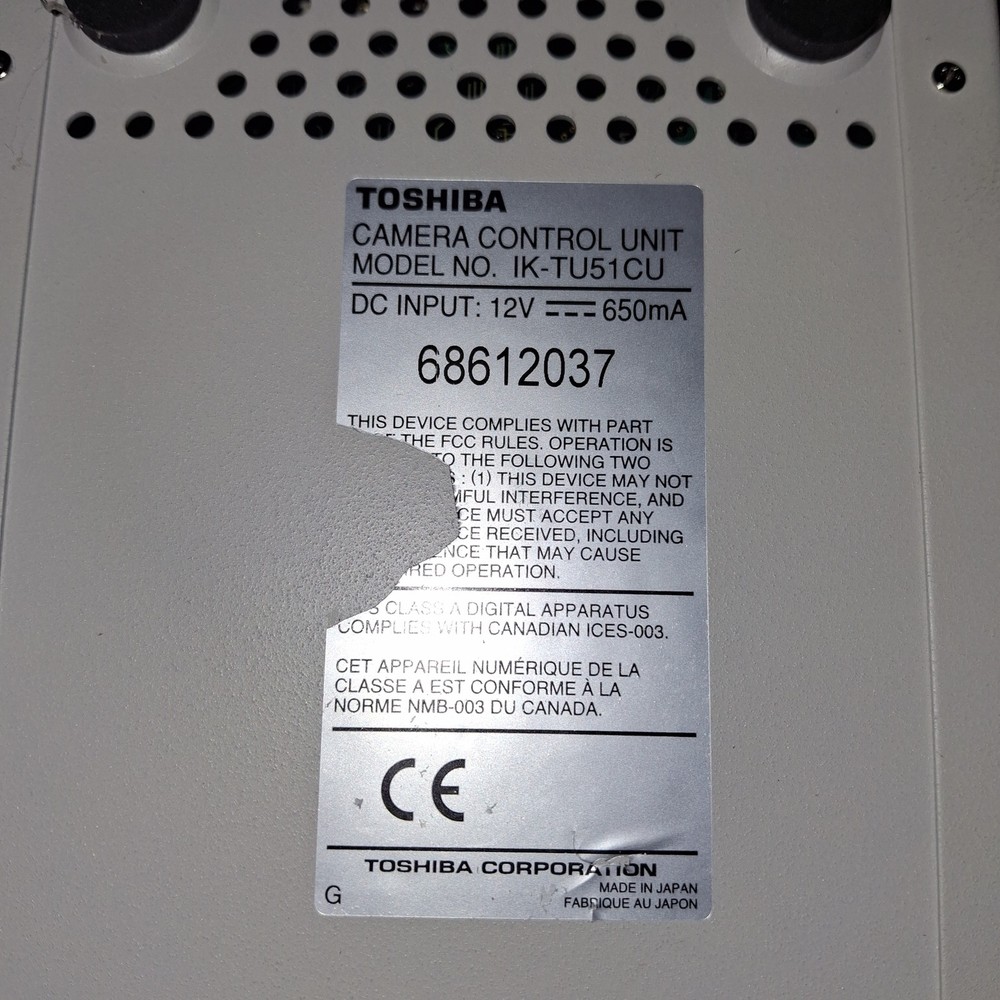 Toshiba Camera Control Unit IK-TU51CU