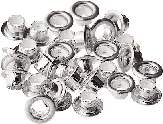 LOOPS & THREADS 5/32" Eyelets - NICKEL - 50 pcs