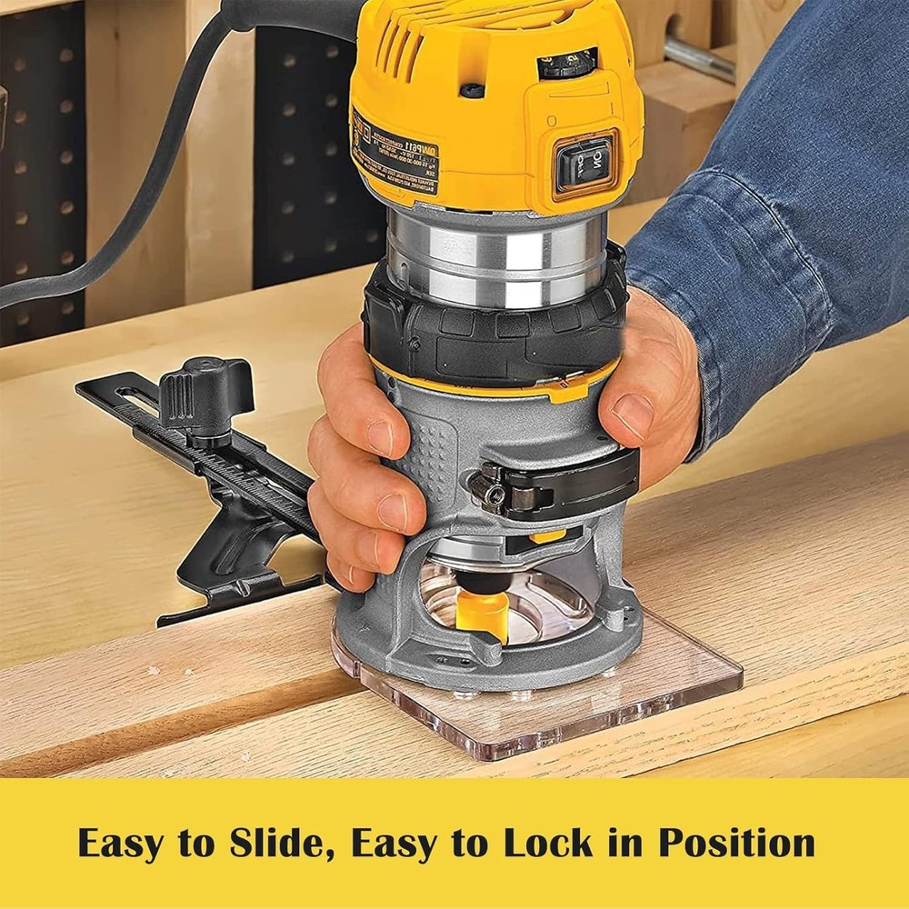 Durable Router Edge Guide for Compact Routers - Precision Woodworking Tool