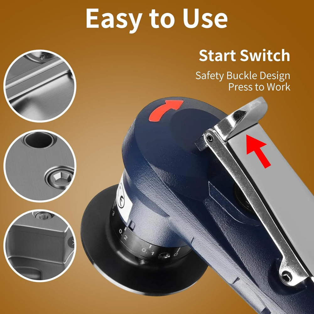 2 in 1 Pneumatic Chamfering Tool,Air Chamfer Tool with 8 C-Angle & 16 R-Angle Bl