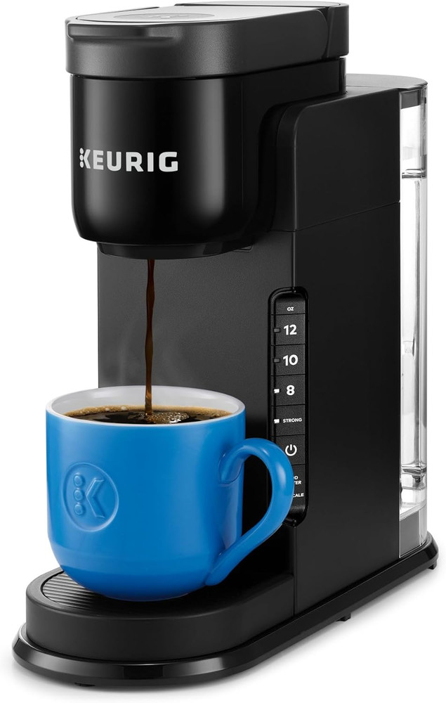 K-Express Single Serve K-Cup Pod Coffee Maker, 3 Brew Sizes, Strong Button